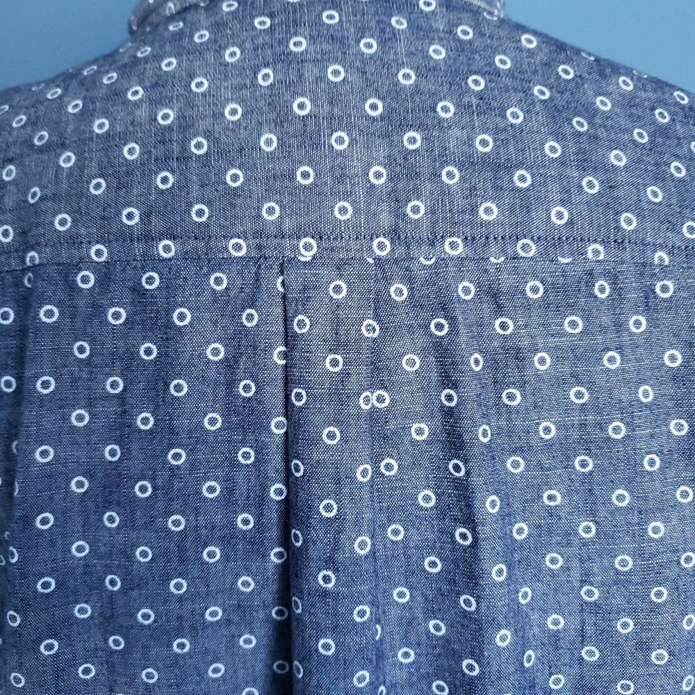 J. Crew Factory Polka Dot Print Popover Top - Picture 5 of 8